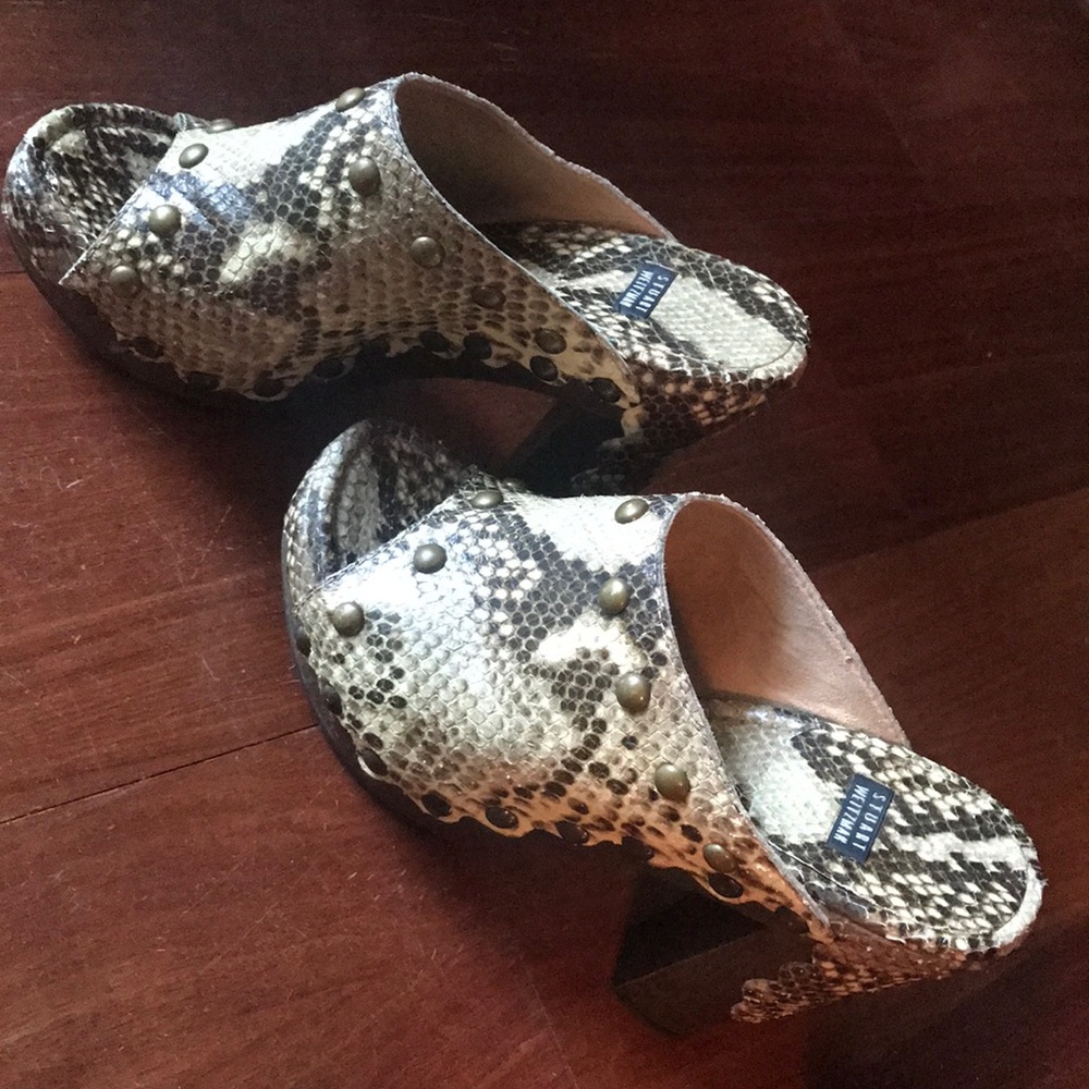 Stuart weitzman snake skin shoes